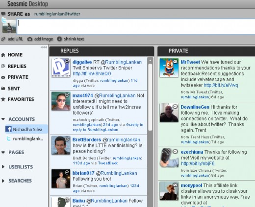 Seesmic windows Twitter client