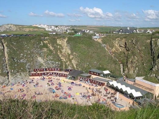 Newquay Beaches, Cornwall: Lusty Glaze Beach