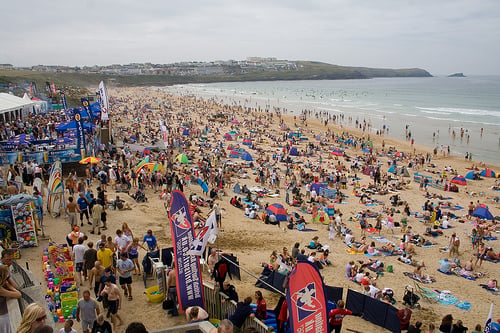 Newquay Beaches, Cornwall.  Fistral Beach