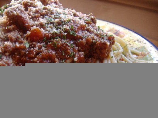 What ever you do try the above recipe for meat sauce for one of the best sauces you will ever eat. 