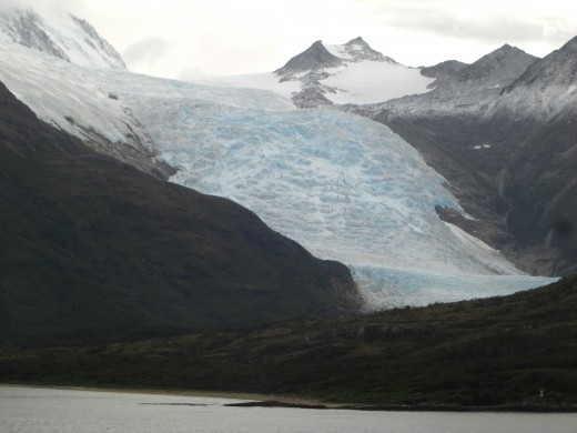 A Glacier in the Chilean Fjords