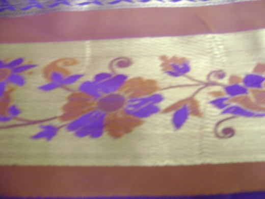flower design silk