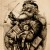 Thomas Nast's famous drawing of "the old jolly old elf" which gave us our modern idea of what Santa Claus looks like. Thomas Nast's famous drawing of "the old jolly old elf" which gave us our modern idea of what Santa Claus looks like.