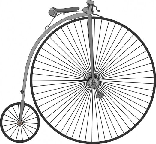 The "Penny-Farthing" velocipede