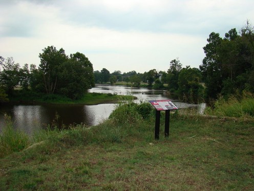 Pocahontas Bridge & Island in Petersburg.