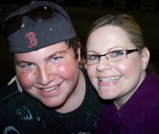 My son and I at Tampa Airport, June 2009; almost 3 years post brain surgery