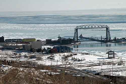 My home town, Duluth,Mn colder than hell and the summery of heaven