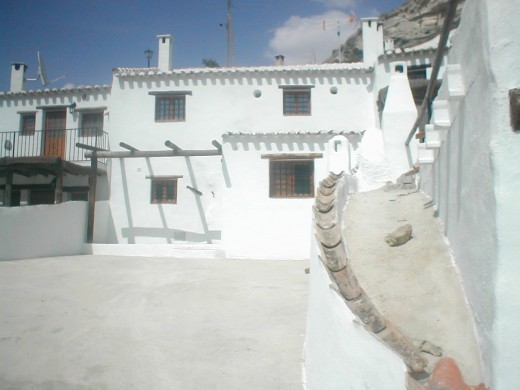 Row of cave houses