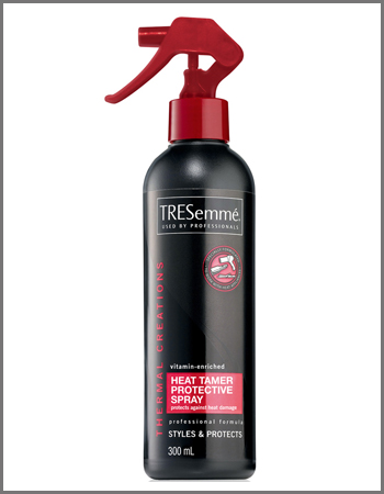 My reccommendation: TreSemme's Heat Tamer Protective Spray