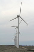 Modern windmills generate green electrical energy