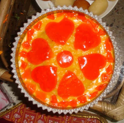 jello cut with heart shaped biscuit cutter
