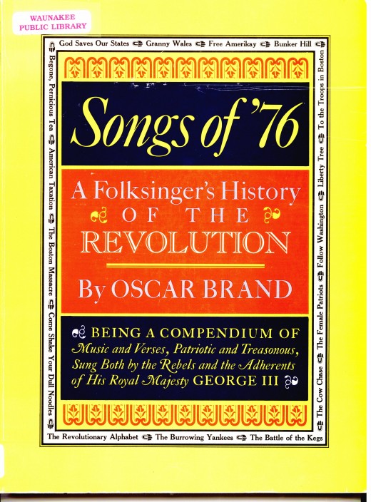 Oscar Brand recorded an album as well as writing this book about the Revolutionary War.