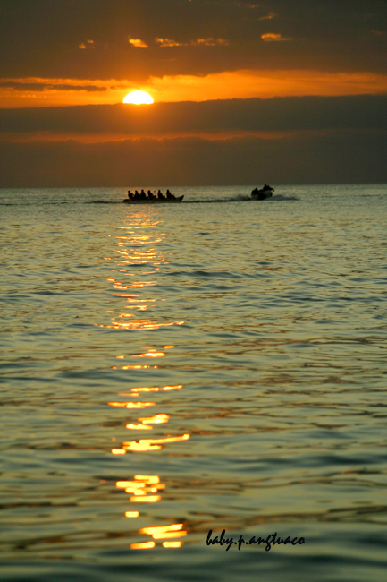 as the sun goes down, the golden hour