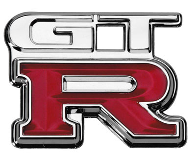 The legendary Skyline GTR Badge
