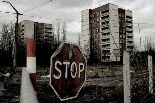 Chernobyl (Ukraine  Chornobyl) Nuclear Power Station Disaster - Many buildings still unuseable because of radioactivity