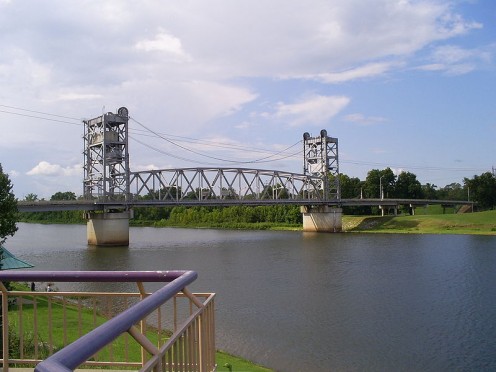 The Jackson Street Bridge.