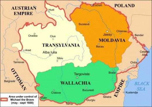 Roumanin states around 1600