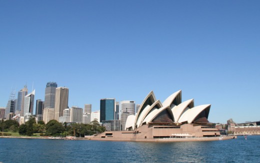 Sydney Opera House from the harbor