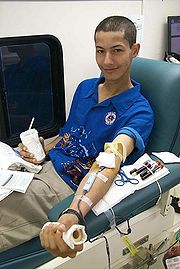 Blood donation at Fleet Week USA (Wikipedia)