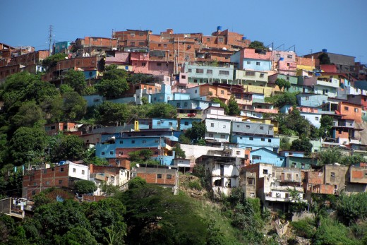 This is where the poorer people live who are looking for work in Caracas!