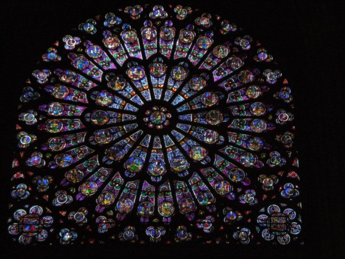 The Rose Window was actually taken down and buried for safety during World War II