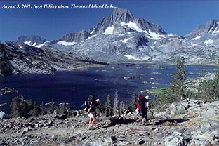 08/03/01: Hitting the trail from T.I.L toward Donahue Pass