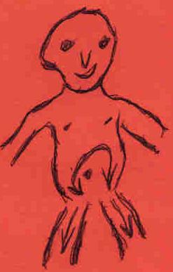 Abdomen:  In a circular GENTLE clock wise motion massage the abdomen with the tip of your fingers. 
