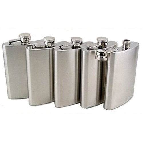5 piece stainless steel hip flasks