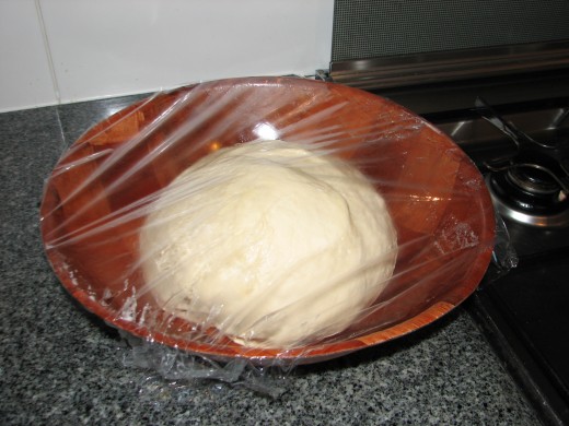 Pre risen ball of dough - Image by LeonJane Pre risen ball of dough - Image by LeonJane