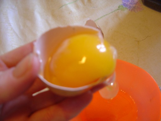 Separate the egg yolks