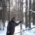 The author enjoying the quiet of the pines. Photo credit: Joe Zoltak
