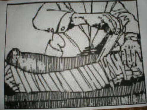 3. Extend the bandages as high as possible.
