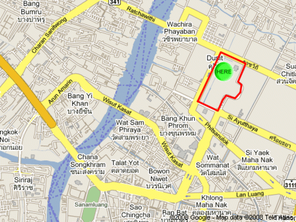 Thanks to Google Maps - The Elephant Museum is located within the grounds of Dusit Palace.