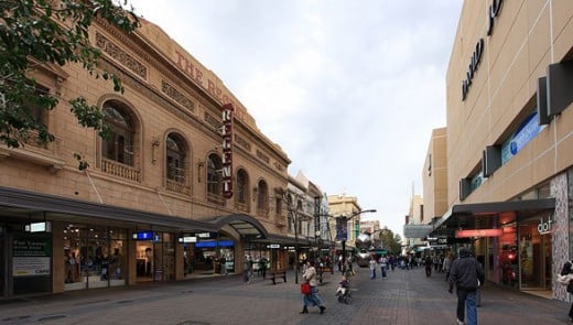 Rundle Mall the hub of Adelaide