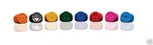 All 8 Blackest Night Promo Rings