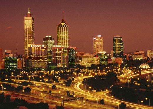 Perth a night view