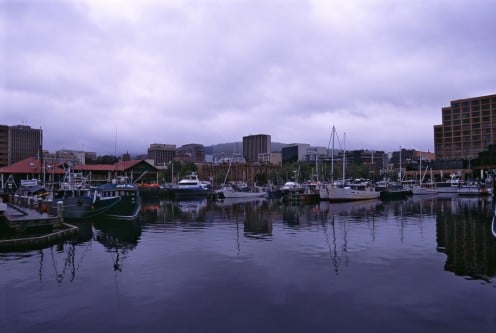 The docks in Hobart 