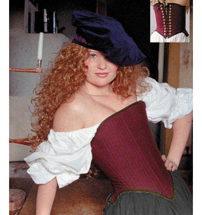 This corset is almost identical to what yours will look like! picture courtesy of http://www.sofisstitches.com/