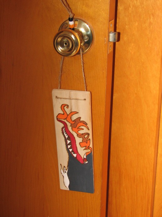 Simple String Door Hanger