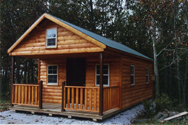 I'd love to someday have my own log cabin like this one just a brisk walk away from my main house for writing.