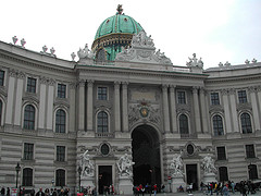The Imperial Riding Palace in Vienna, home of the Spanish Riding School. I visited and toured the immaculate stables.
