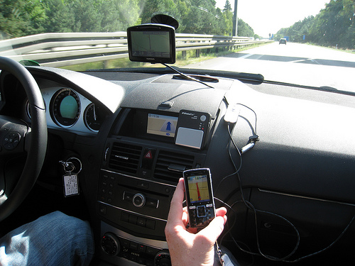 Car GPS systems Photo by mroach