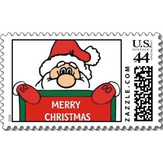 This "Merry Christmas Santa Stamp" is one of the many designs available at Zazzle.