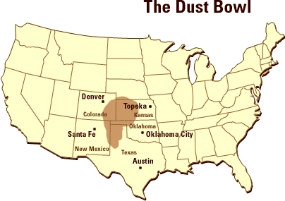 Erosion, dust storms, and failed crops. 