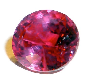 Cut ruby stone ready for a ring