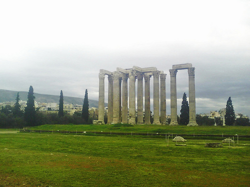 Temple of Zeus in ruins