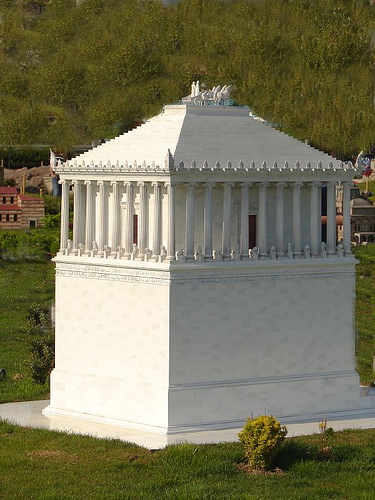 Scale model of the mausoleum
