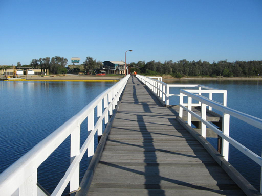 Foot bridge to the Ocean at Lakes Entrance
