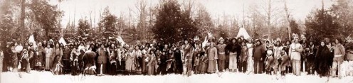 Iroquois near NY reservation in 1914. (Click to enlarge.)