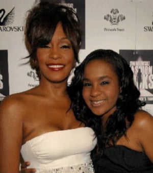 Whitney and her beautiful daughter Bobby Kristina